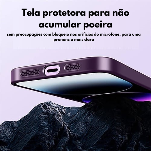 Capa de telefone com suporte magnético para iPhone