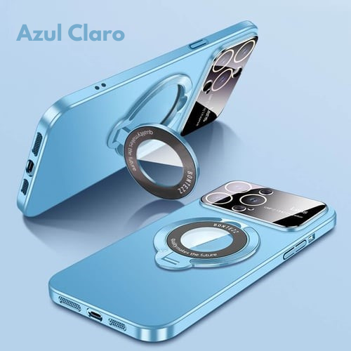 Capa de telefone com suporte magnético para iPhone