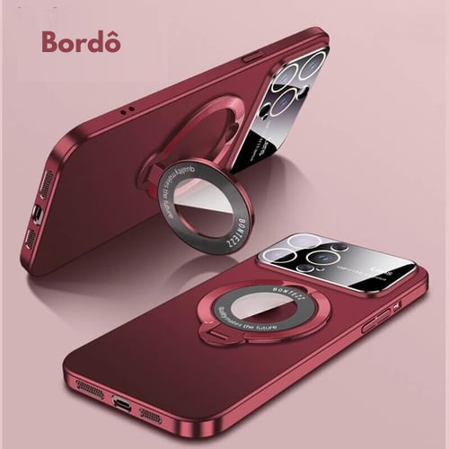 Capa de telefone com suporte magnético para iPhone