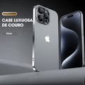 🔥Oferta por tempo limitado🔥 Lente de metal galvanizado proteção de couro ultrafino para iPhone