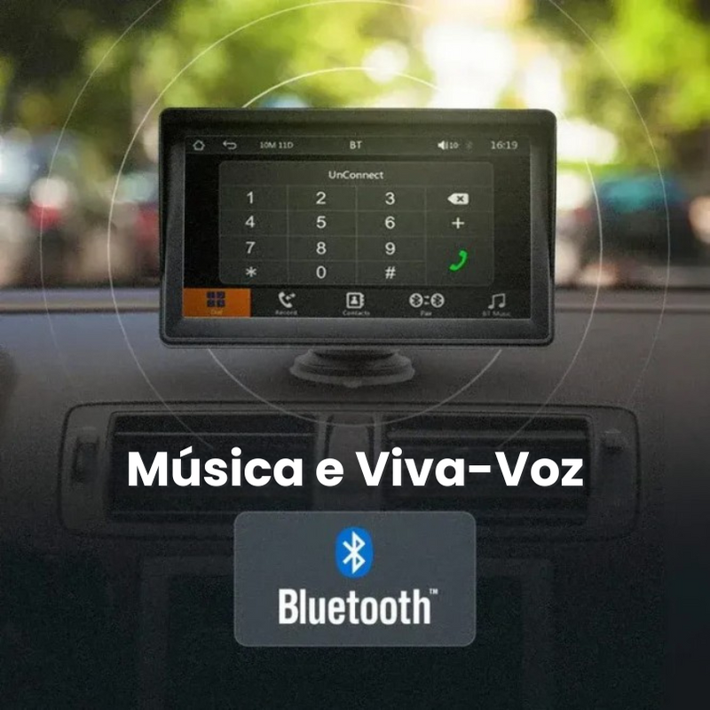 MULTIMÍDIA CONNECT CAR ™ - Apple e Android Carplay para todos os carros!