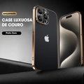 🔥Oferta por tempo limitado🔥 Lente de metal galvanizado proteção de couro ultrafino para iPhone