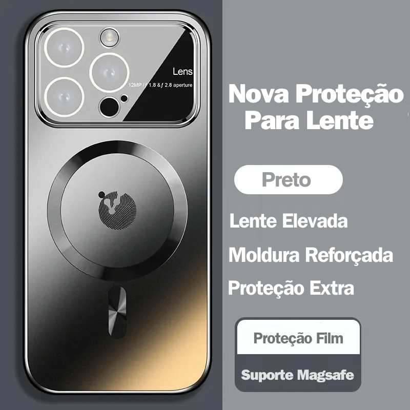 Capa de telefone de vidro AG magsafe para iPhone 15/14/13/12