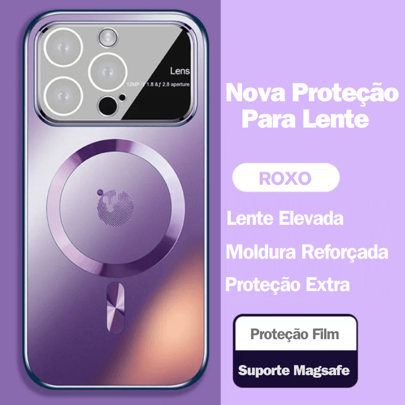 Capa de telefone de vidro AG magsafe para iPhone 15/14/13/12